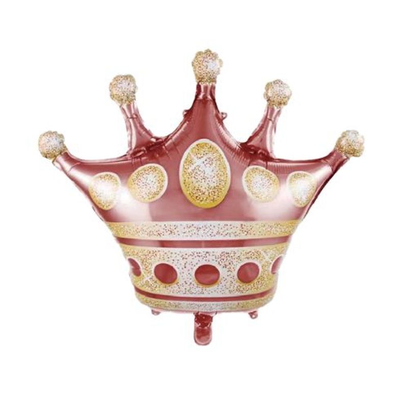 GENERICO - Globo Diseño Corona Color Rojo 72X76 Cm