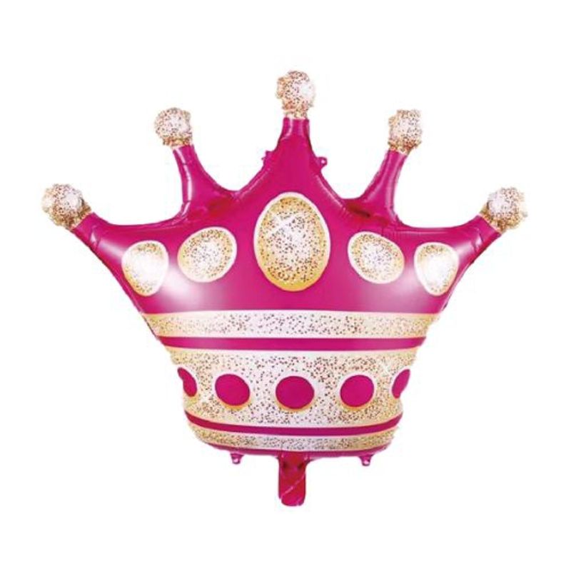 GENERICO - Globo Diseño Corona Color Rosa 72X76 Cm