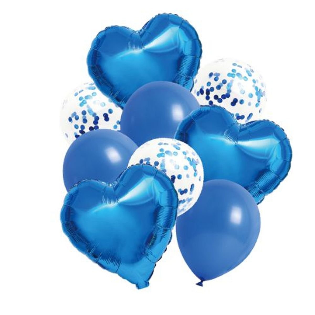 GENERICO - Globo Diseño Corazon Redondo Color Azul Latex