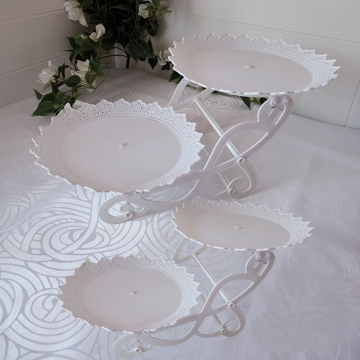 GENERICO - Pack 2 Exhibidor Multifuncional 2 Niveles Tipo Bicicleta