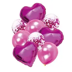 GENERICO - Globo Diseño Corazon Redondo Color Violeta Latex