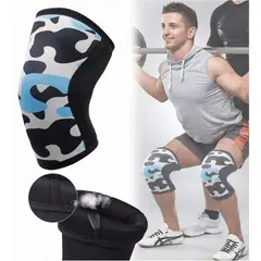 EDWINAYY - Rodillera Elástica De Compresión Para Deportes Correr Azul M 1 Unid