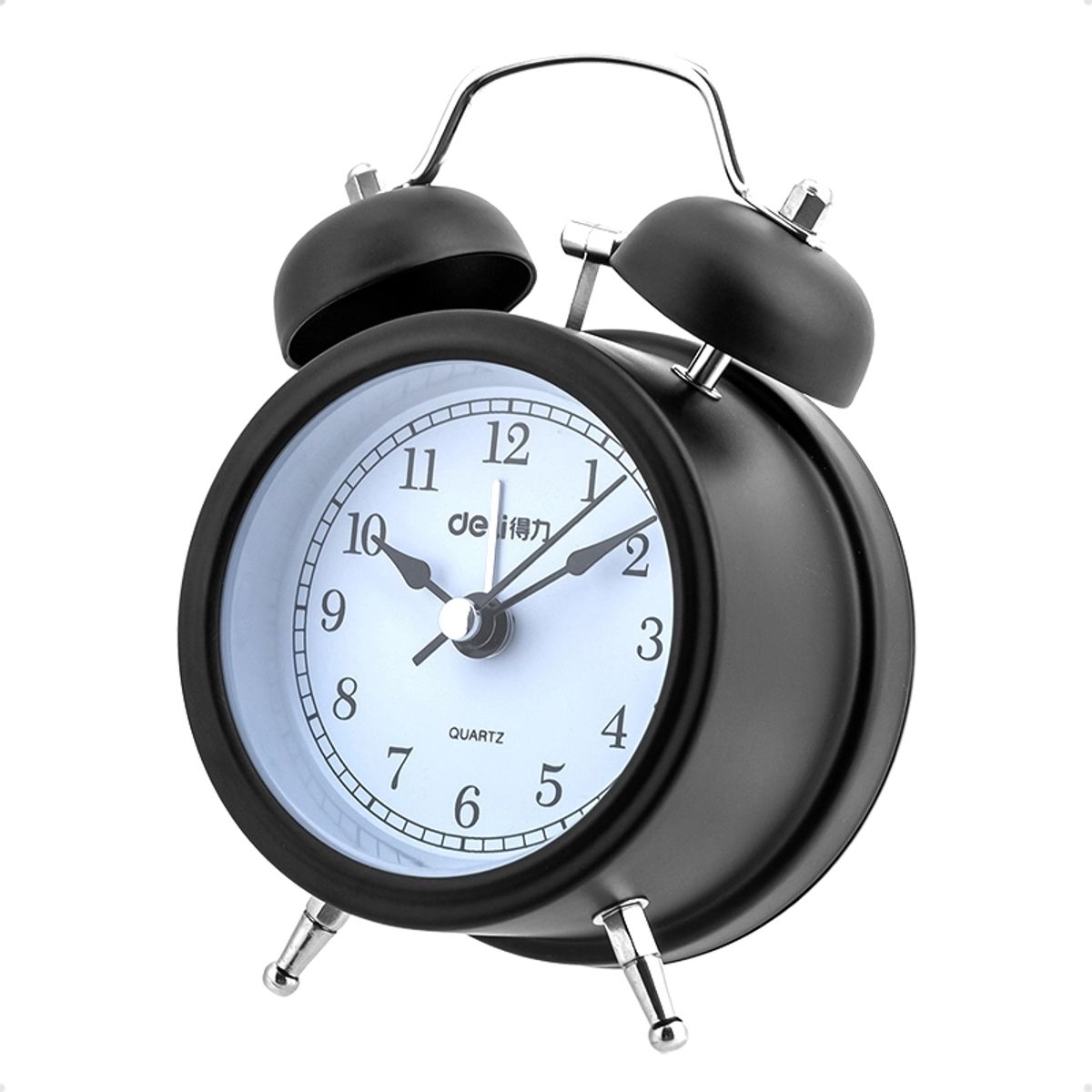 GENERICO - Deli Reloj Despertador Mecánico Retro Con Función Luminosa