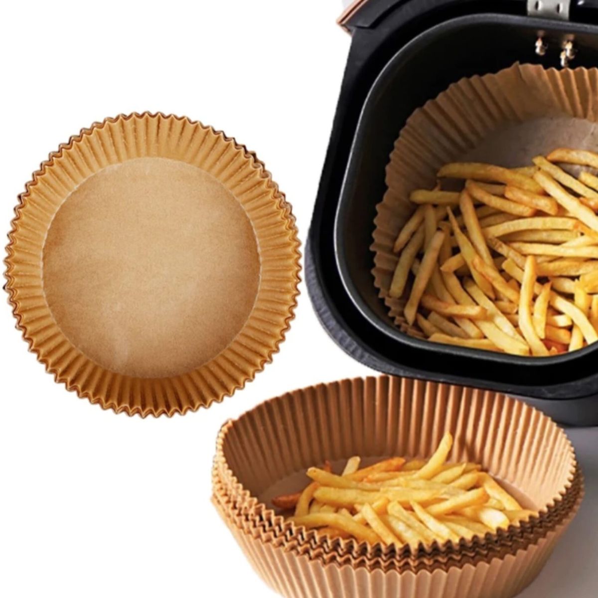 GENERICO - Protector AIRFRYER Forro Papel Antiadherente Freidora 50UND