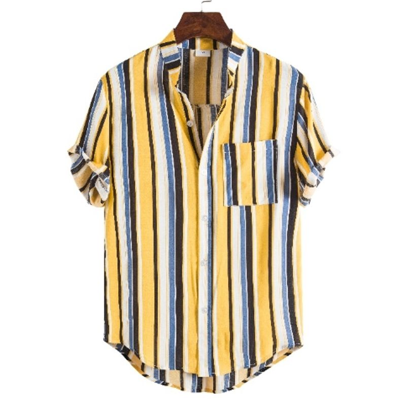 EDWINAYY - Camisa Slimfit Guayabera Fashion Hombre Dise?o Premium