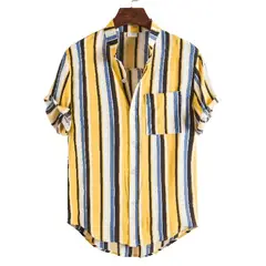 EDWINAYY - Camisa Slimfit Guayabera Fashion Hombre Dise?o Premium