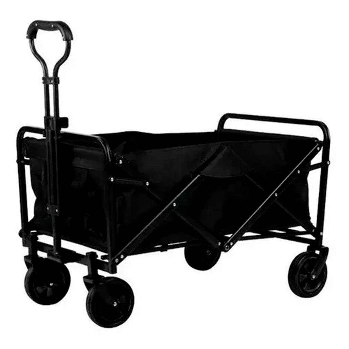 GENERICO - Carrito Para Compras Plegable Ideal Para El Camping Color Negro