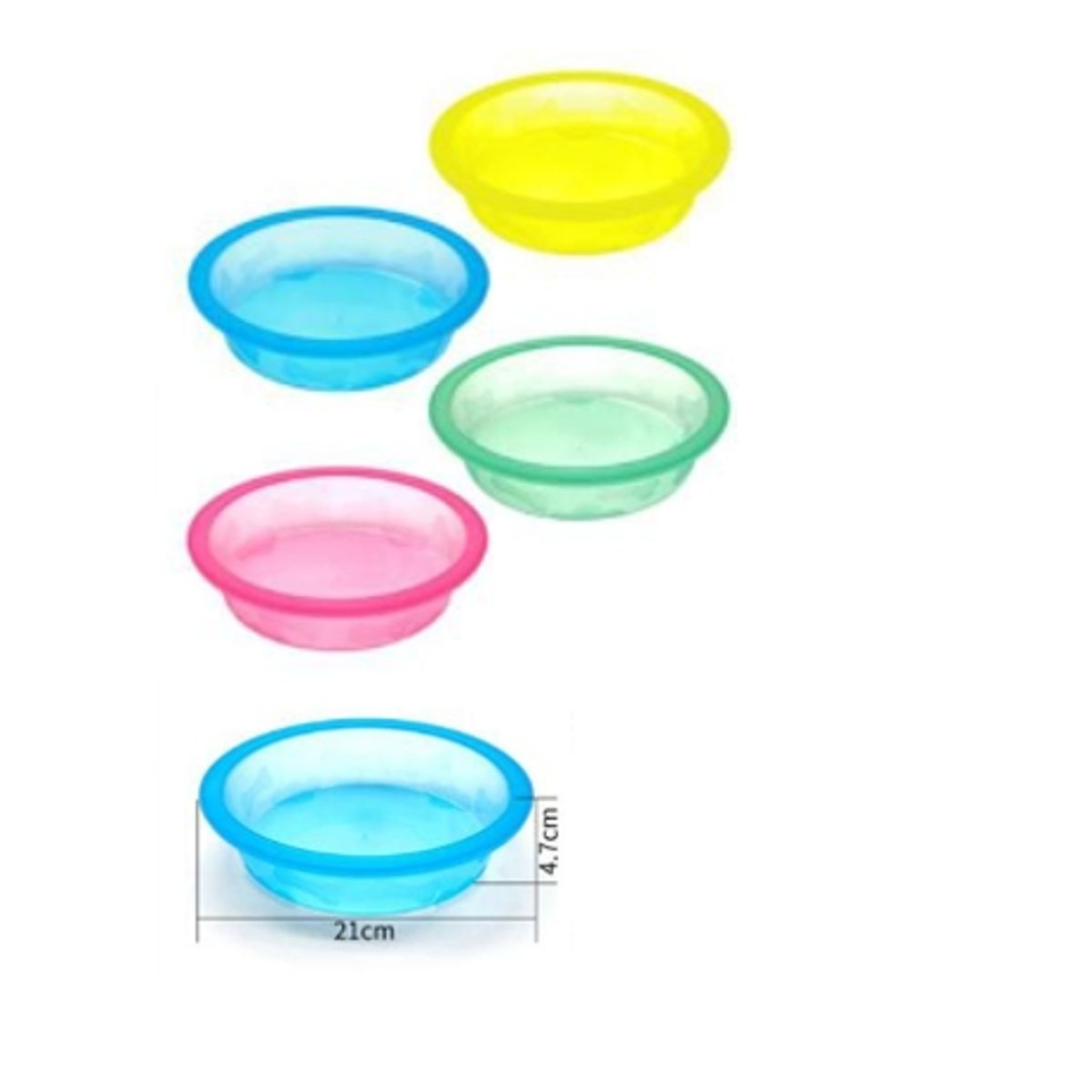 GENERICO - Bowl Para Perro Comida Color Verde Redondo 21cm