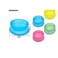 GENERICO - Bowl Para Perro Comida Color Azul Redondo 23cm
