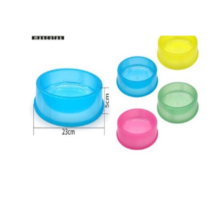 GENERICO - Bowl Para Perro Comida Color Rosa Redondo 23cm