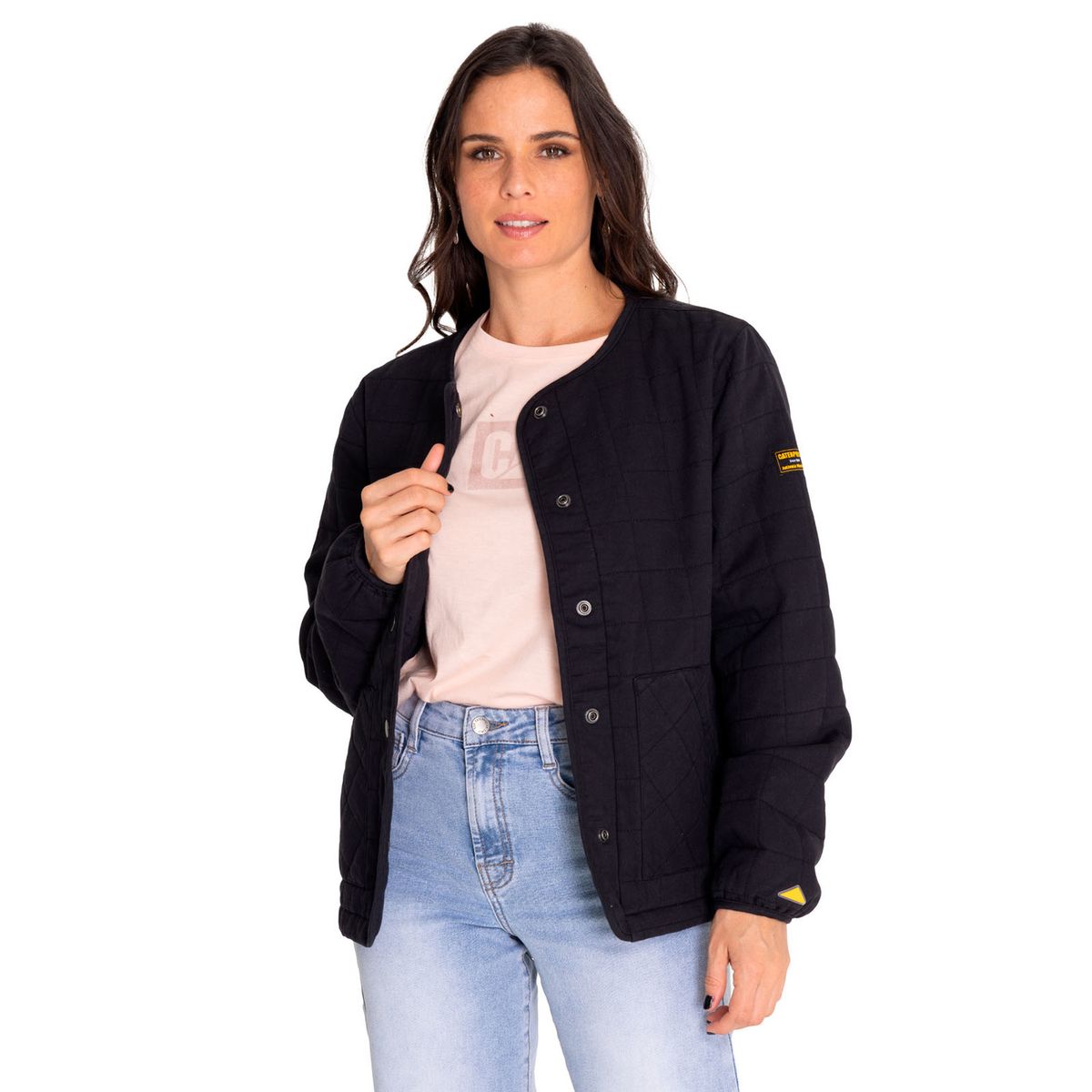 CAT - Chaqueta Mujer Heritage Lightweight Quilted Negro CAT