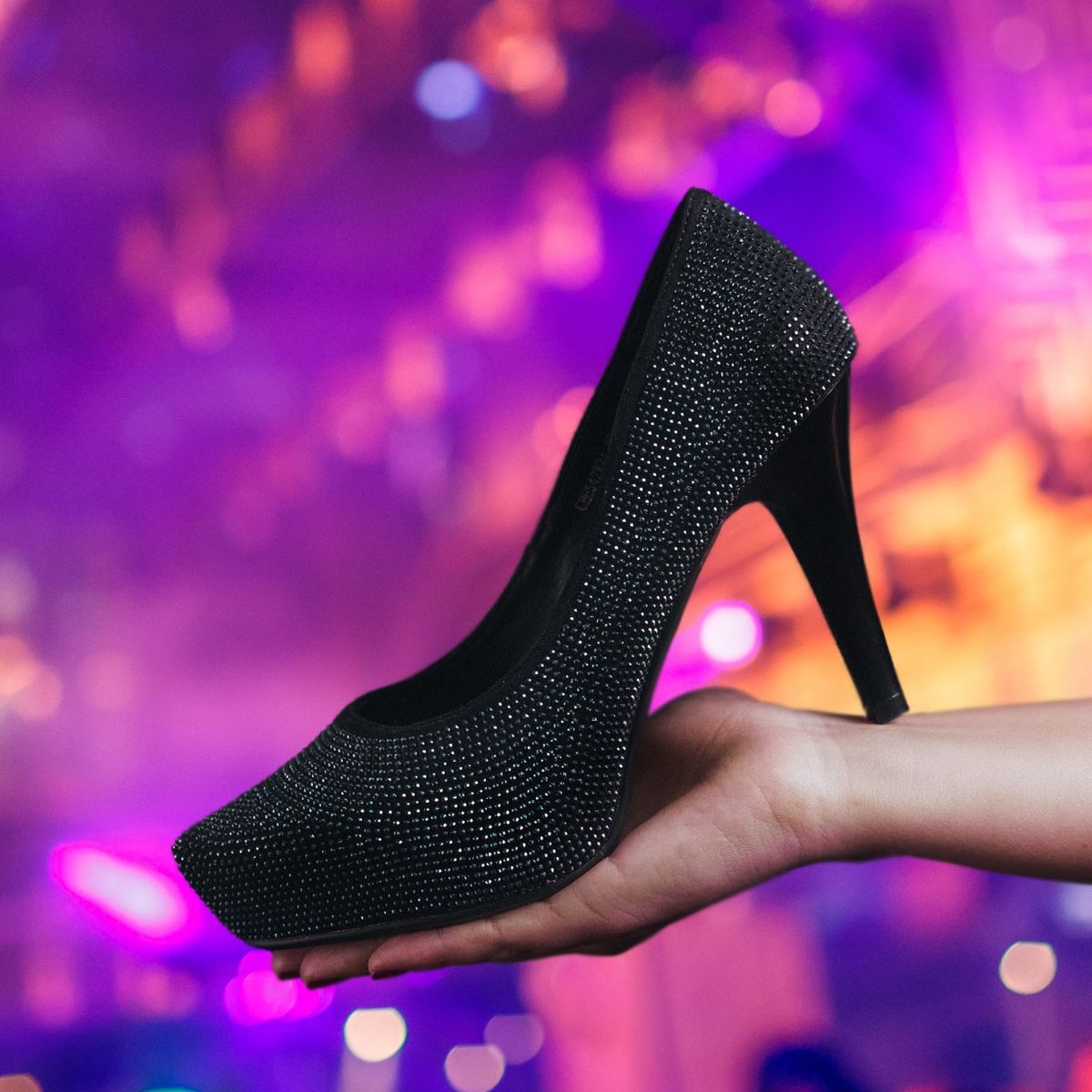 EDA MANZINI - Zapato Candela Negro con brillos EDA MANZINI