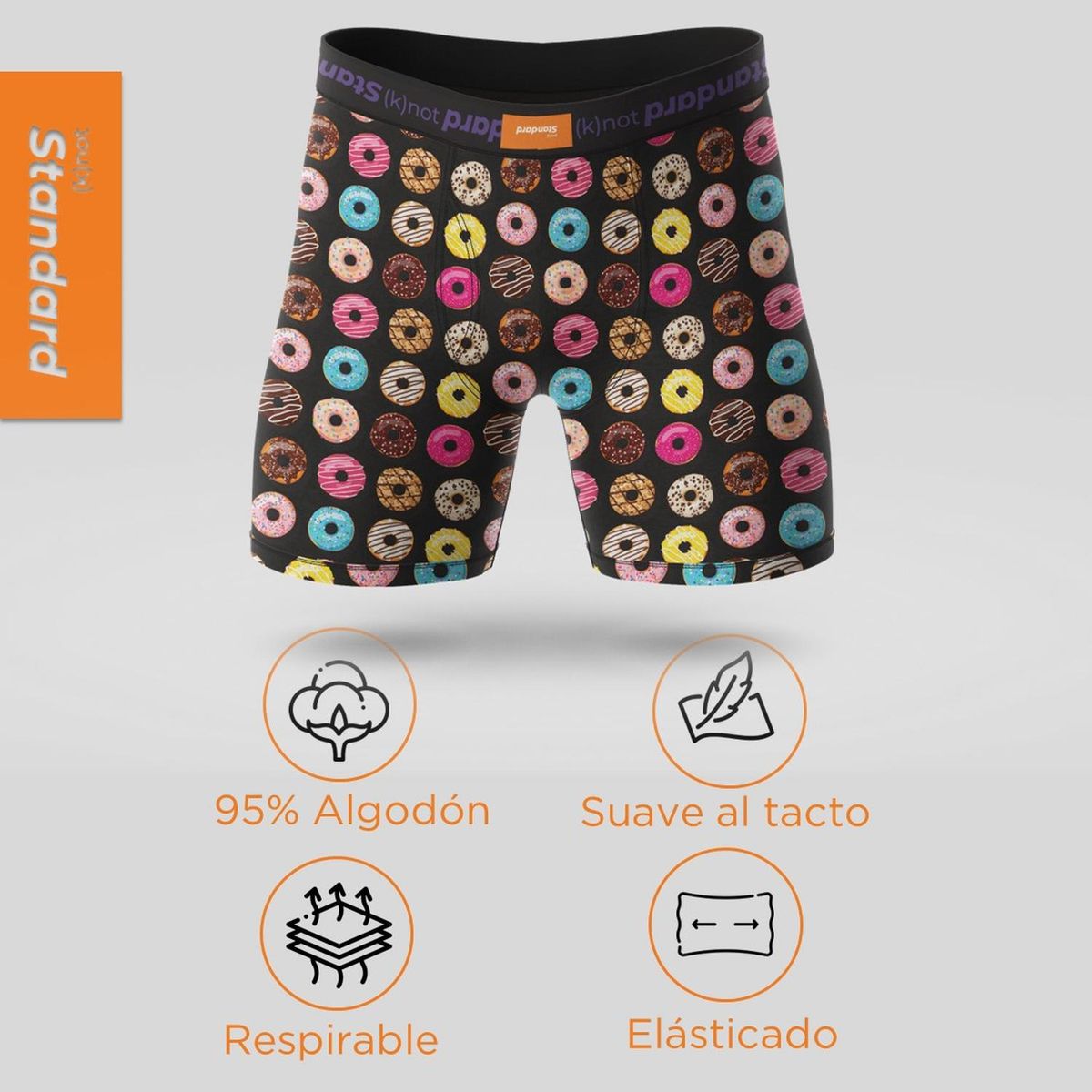 STANDARD - Boxer Hombre Algodon Calzoncillos Standard Pack de 3