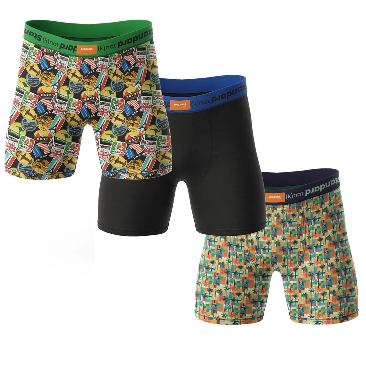 STANDARD - Boxer Hombre Algodon Calzoncillos Standard Pack de 3