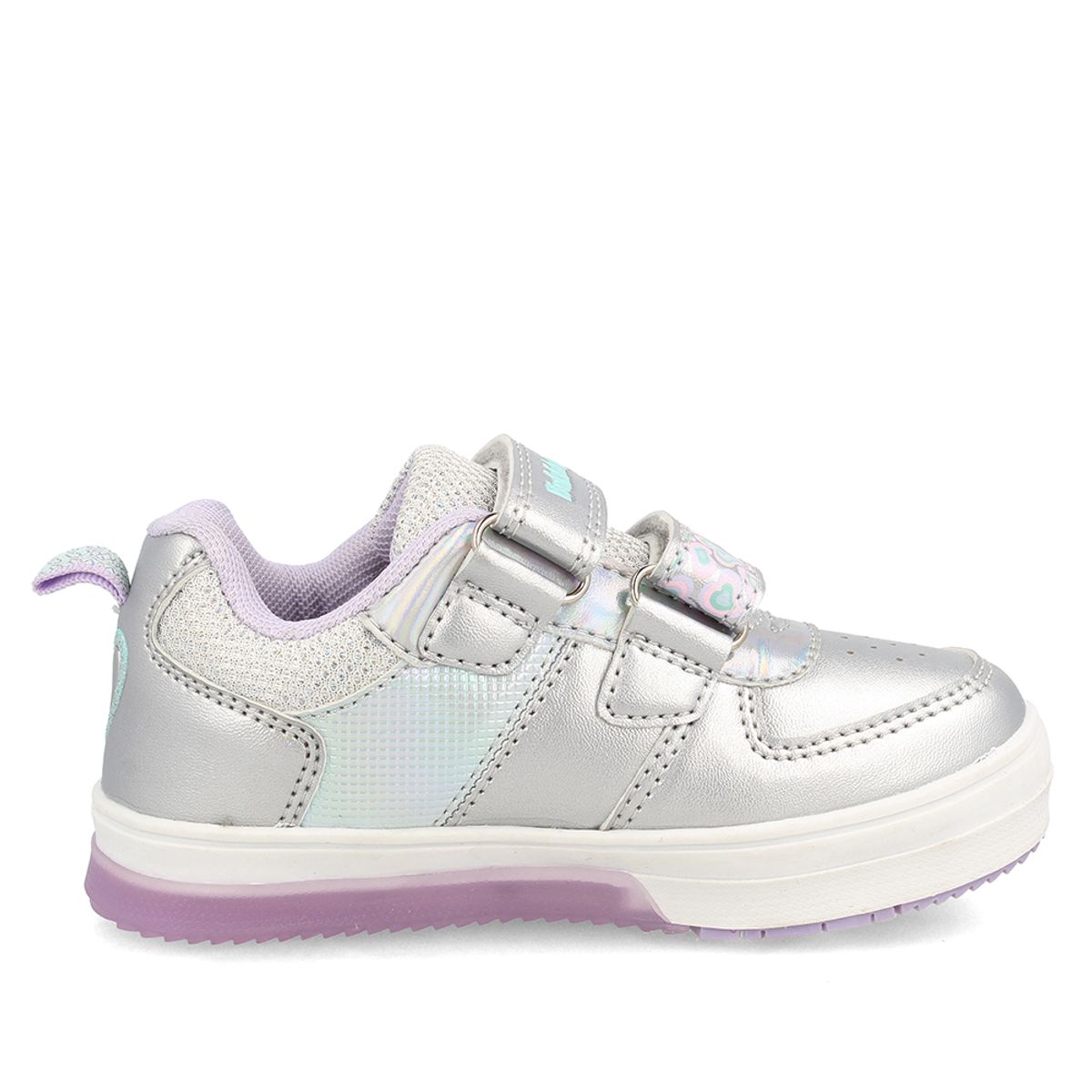 BUBBLE GUMMERS - Zapatilla Niña Luces Bubblegummers Neon Plateado