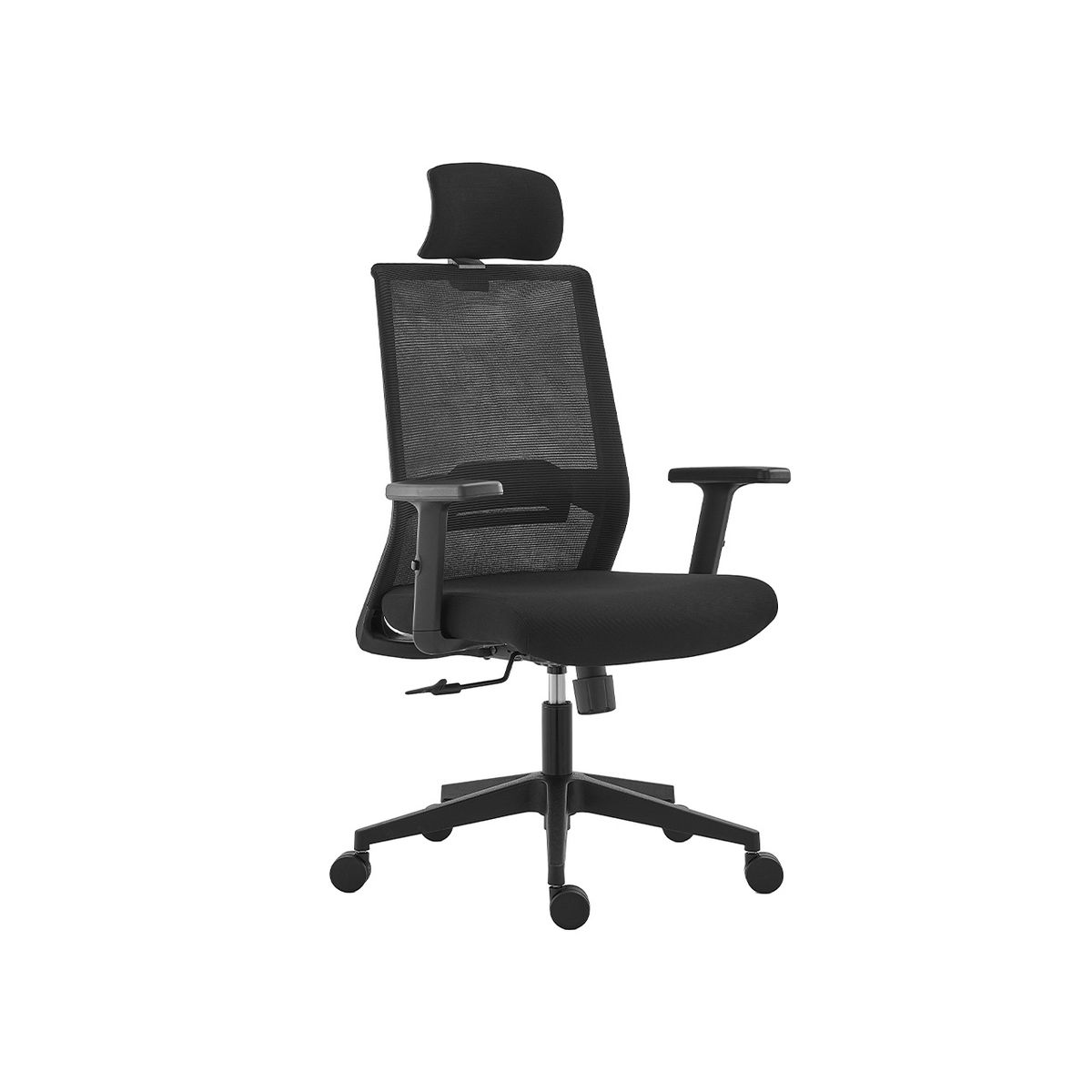 SUR DISEÑO - Silla de Oficina New York Negra con Cabecera