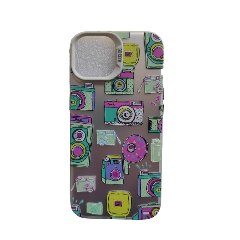 GENERICO - Carcasa con DIseño Floral para Iphone 15 - Verde