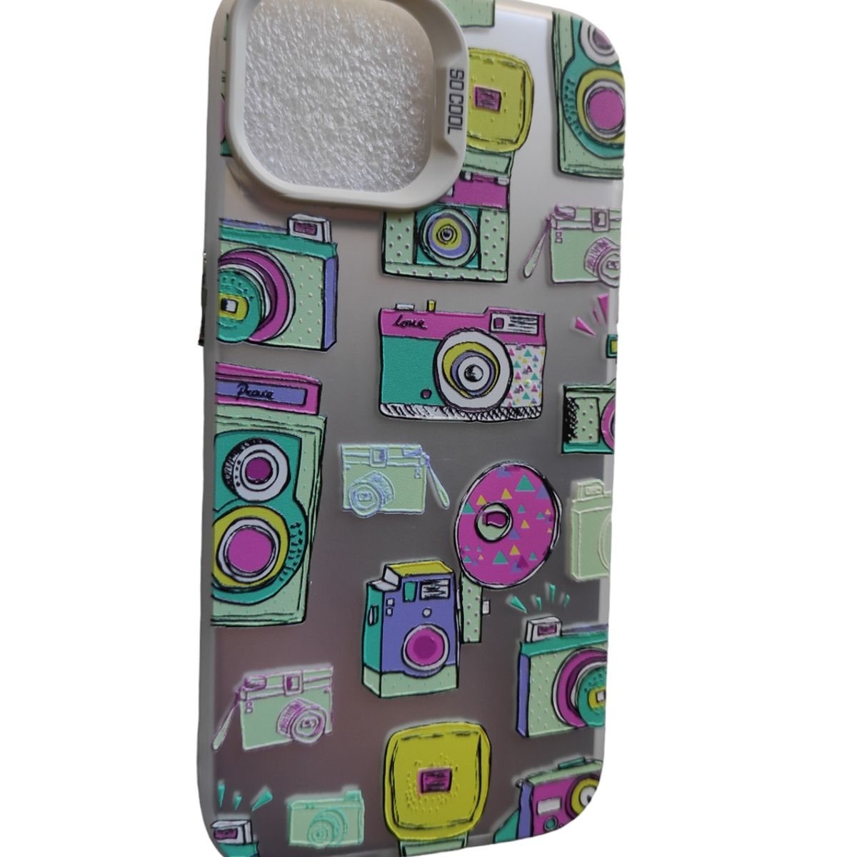GENERICO - Carcasa con DIseño Floral para Iphone 15 - Verde