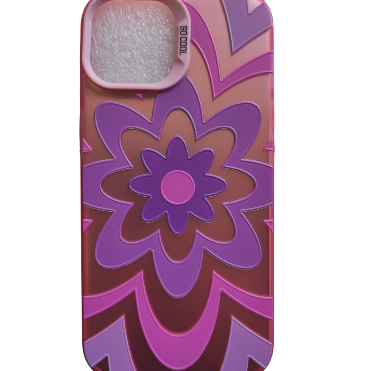 GENERICO - Carcasa con DIseño Floral para Iphone 15 - Lila