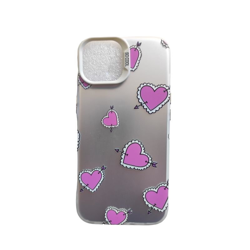 GENERICO - Carcasa con DIseño Floral para Iphone 15 - Plateado