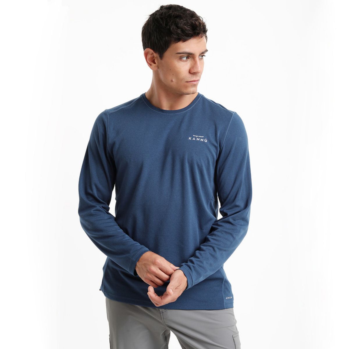 KANNU - Polera Deportiva Coñaripe Hombre Azul KANNU
