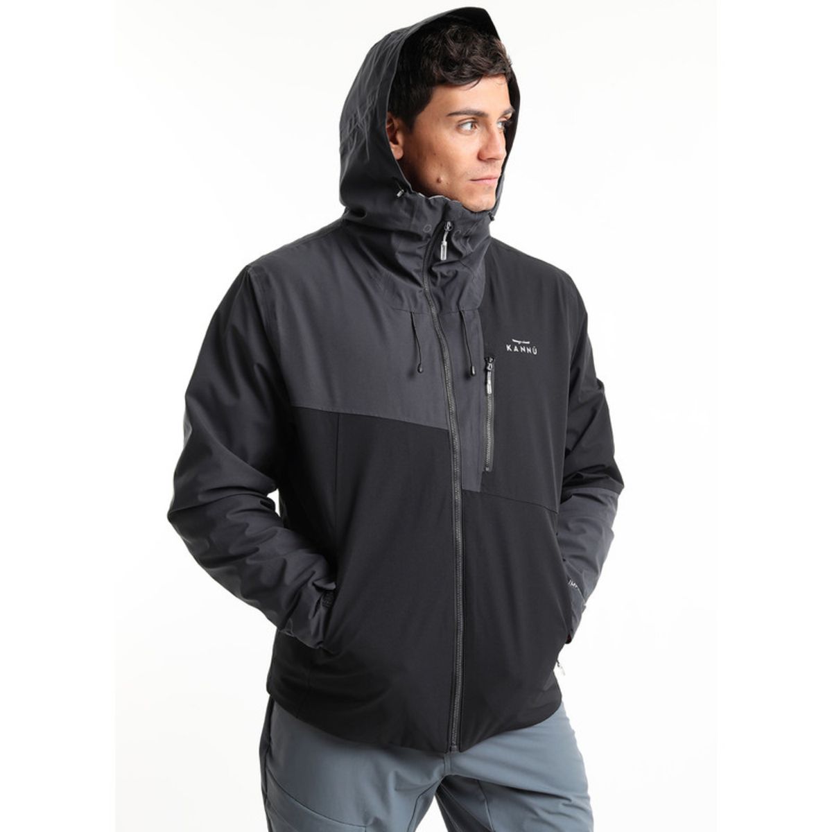 KANNU - Parka 3 En 1 Baker Hombre Negro KANNU
