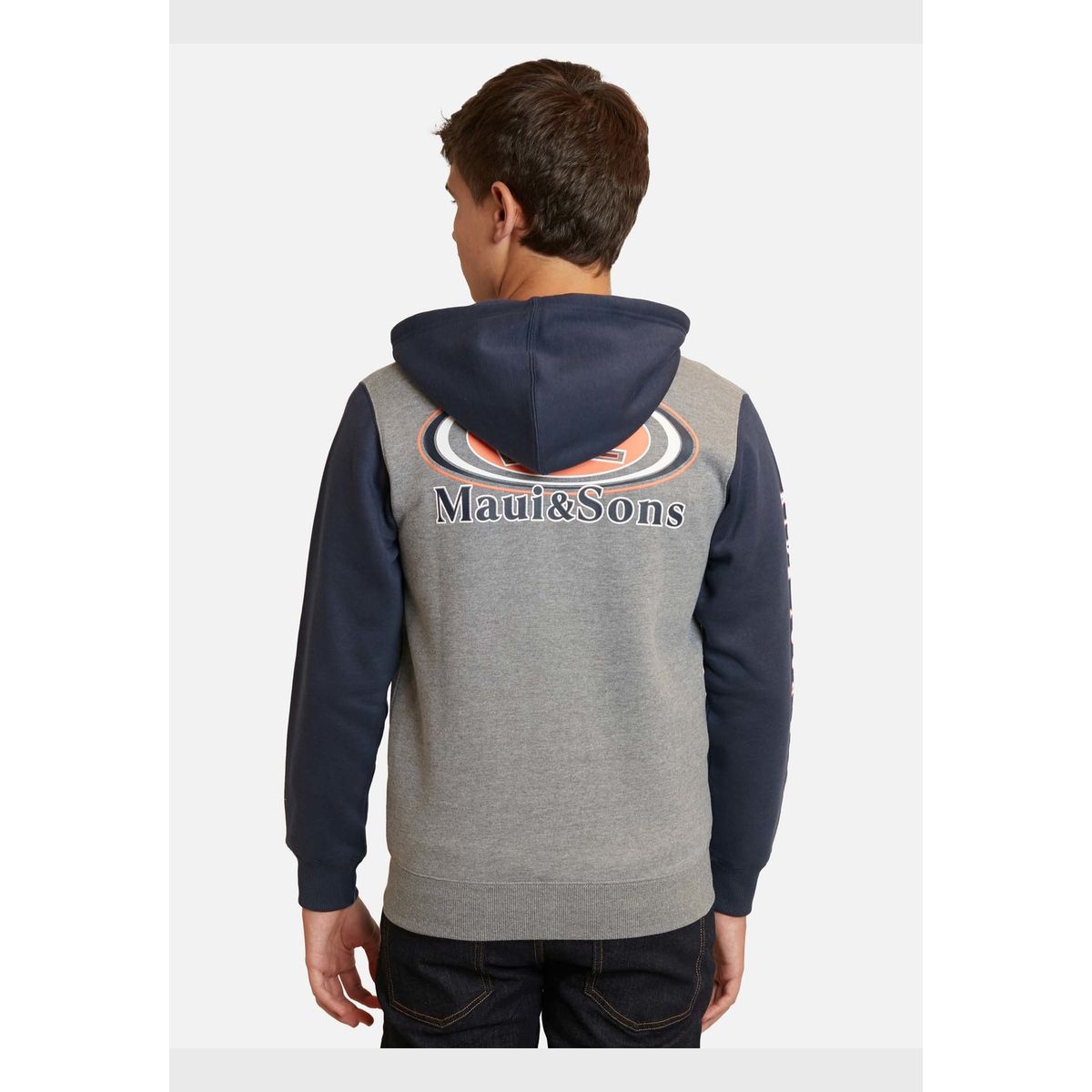 MAUI AND SONS - Poleron Pull Over Maui Classic Gris Infantil Maui And Sons