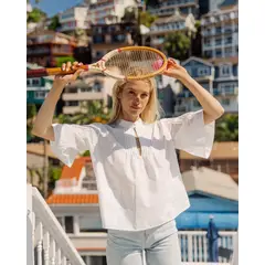 URCO - Blusa Mujer de Algodón Sand White
