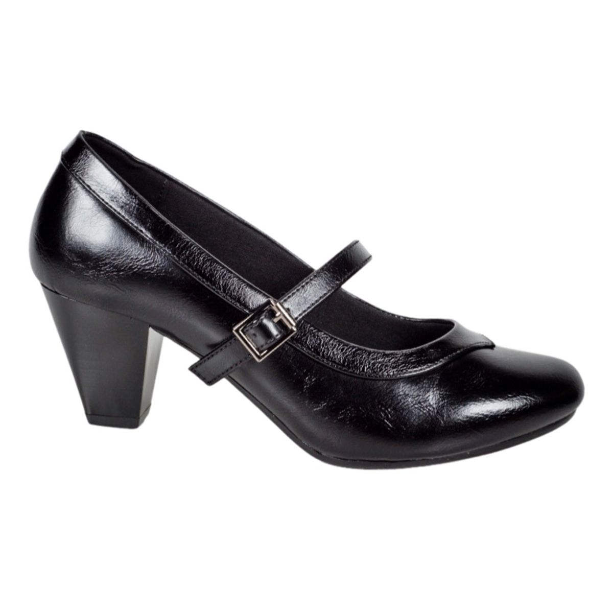 BEGOÑA - Zapato de Cueca Claria Negro BEGOÑA