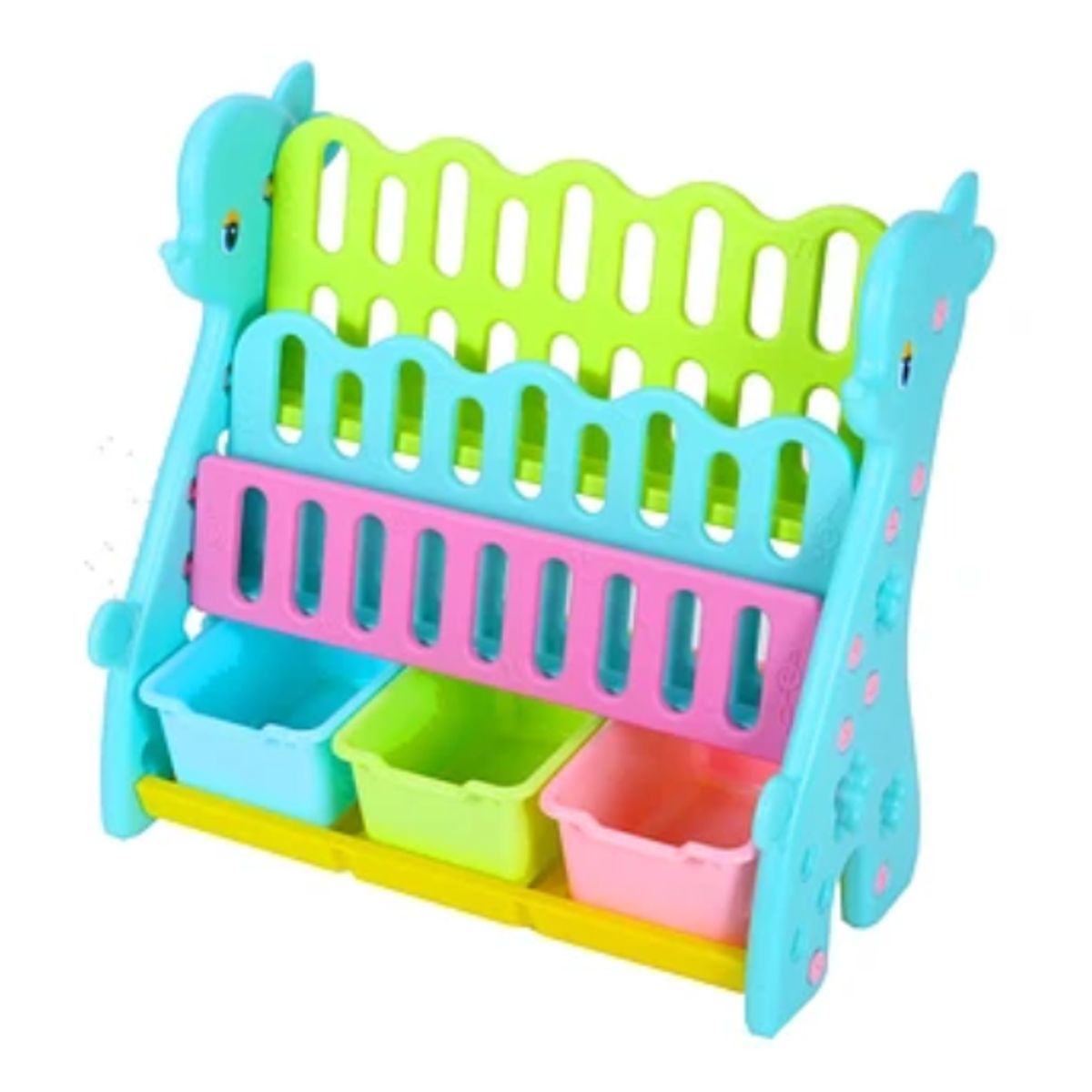 KIDSCOOL - ORGANIZADOR INFANTIL 3 CAJAS PARA LIBROS SUNNY CELESTE.