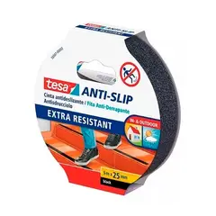 GENERICO - Cinta Antideslizante Negro Tesa 25mm X 5m