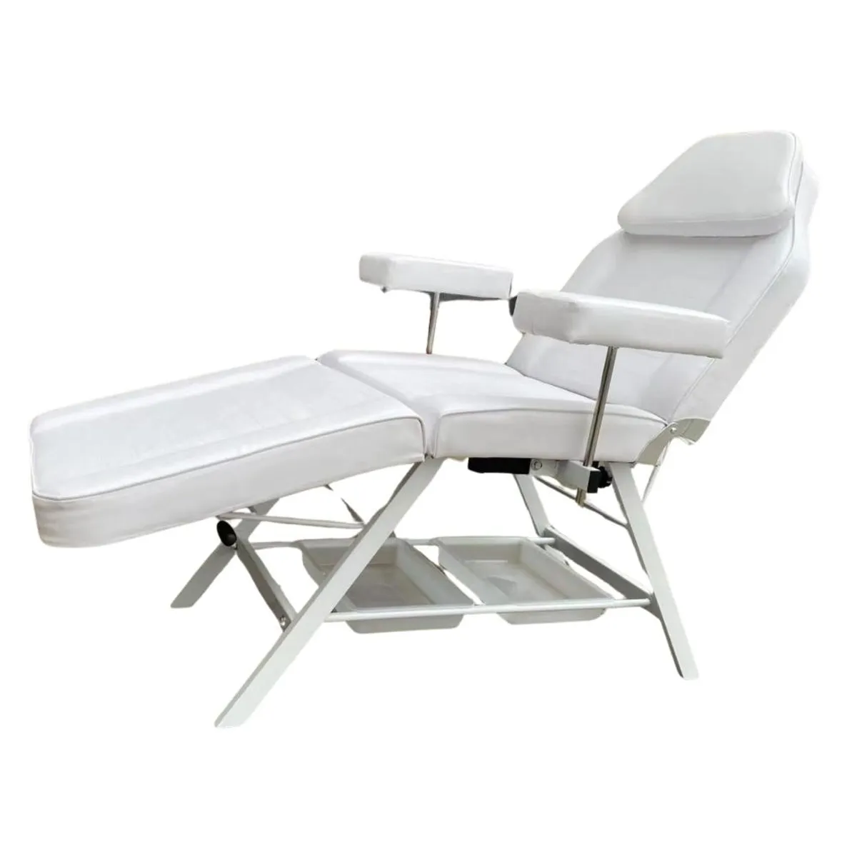 DETODOYMAS - Sillón Camilla Reclinable Tatuajes D5 - Blanco