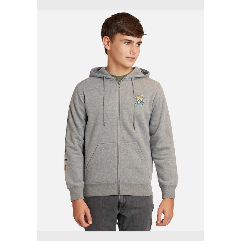 MAUI AND SONS - Poleron Pull Over Maui Surfer Gris Infantil Maui And Sons
