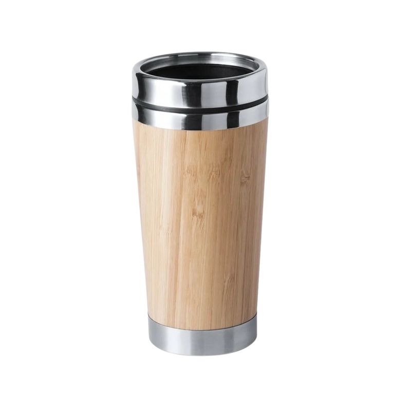 IMPORTCLICK - Vaso MUG Tapa Acero Bambú Ariston 500 ML IMPORTCLICK