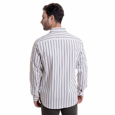 Imagen 2 del producto Camisa Rayas Comfort Fit Verde claro