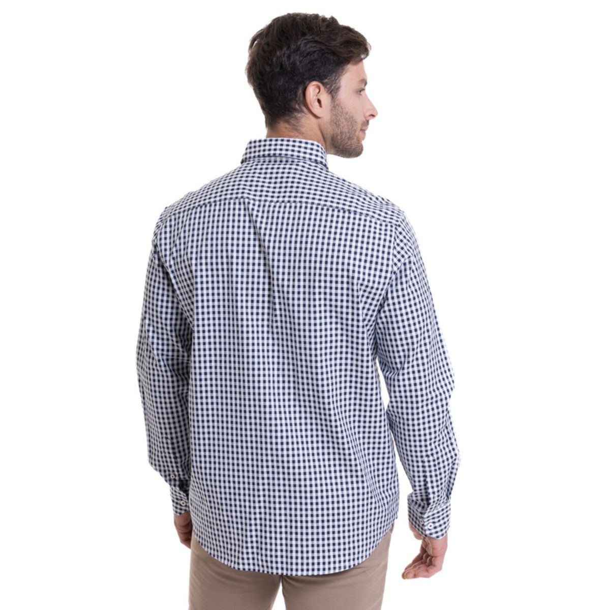 MCGREGOR - Camisa Cuadrillé Regular Fit Azul Marino MCGREGOR