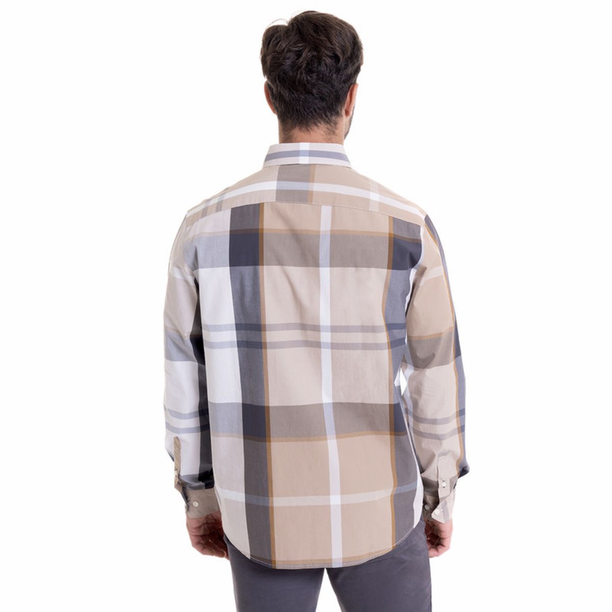 MCGREGOR - Camisa Escocesa Regular Fit Beige MCGREGOR