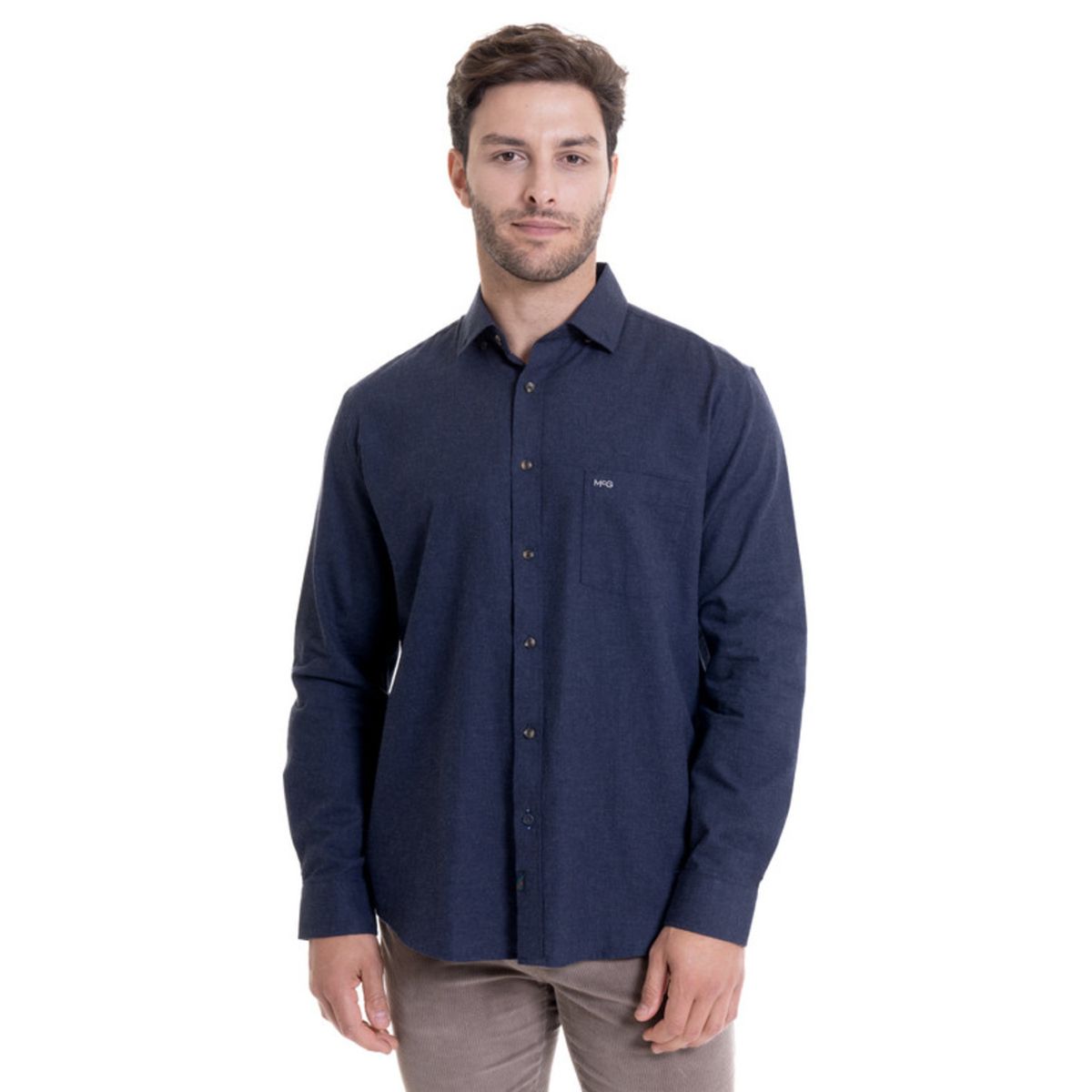 MCGREGOR - Camisa Algodón Comfort Fit Azul Marino MCGREGOR