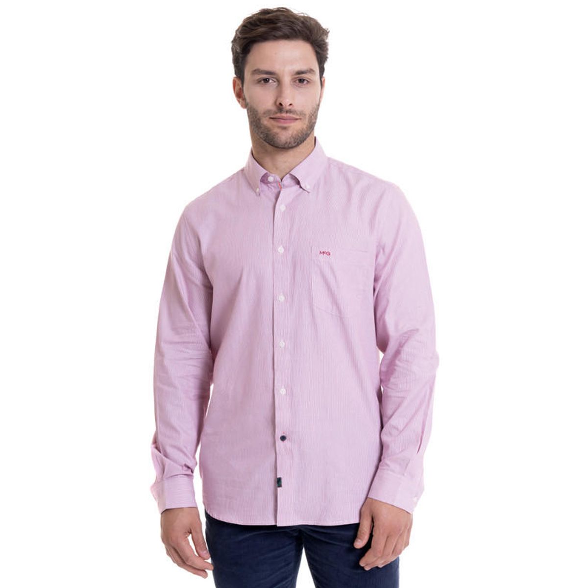 MCGREGOR - Camisa Dobby Comfort Fit Burdeo MCGREGOR