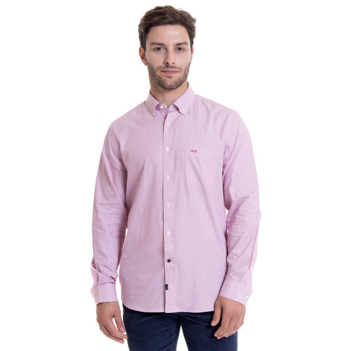 MCGREGOR - Camisa Dobby Comfort Fit Burdeo MCGREGOR