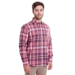 MCGREGOR - Camisa Villela Escocesa Regular Fit Coral