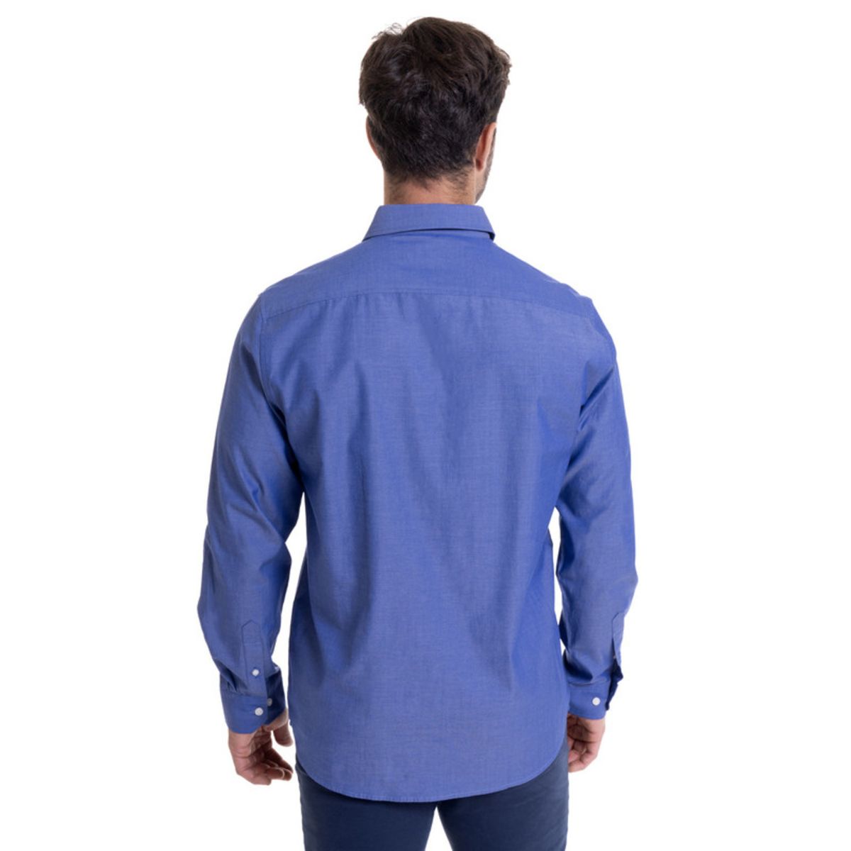 MCGREGOR - Camisa Oxford Satinado Comfort Fit Azul MCGREGOR