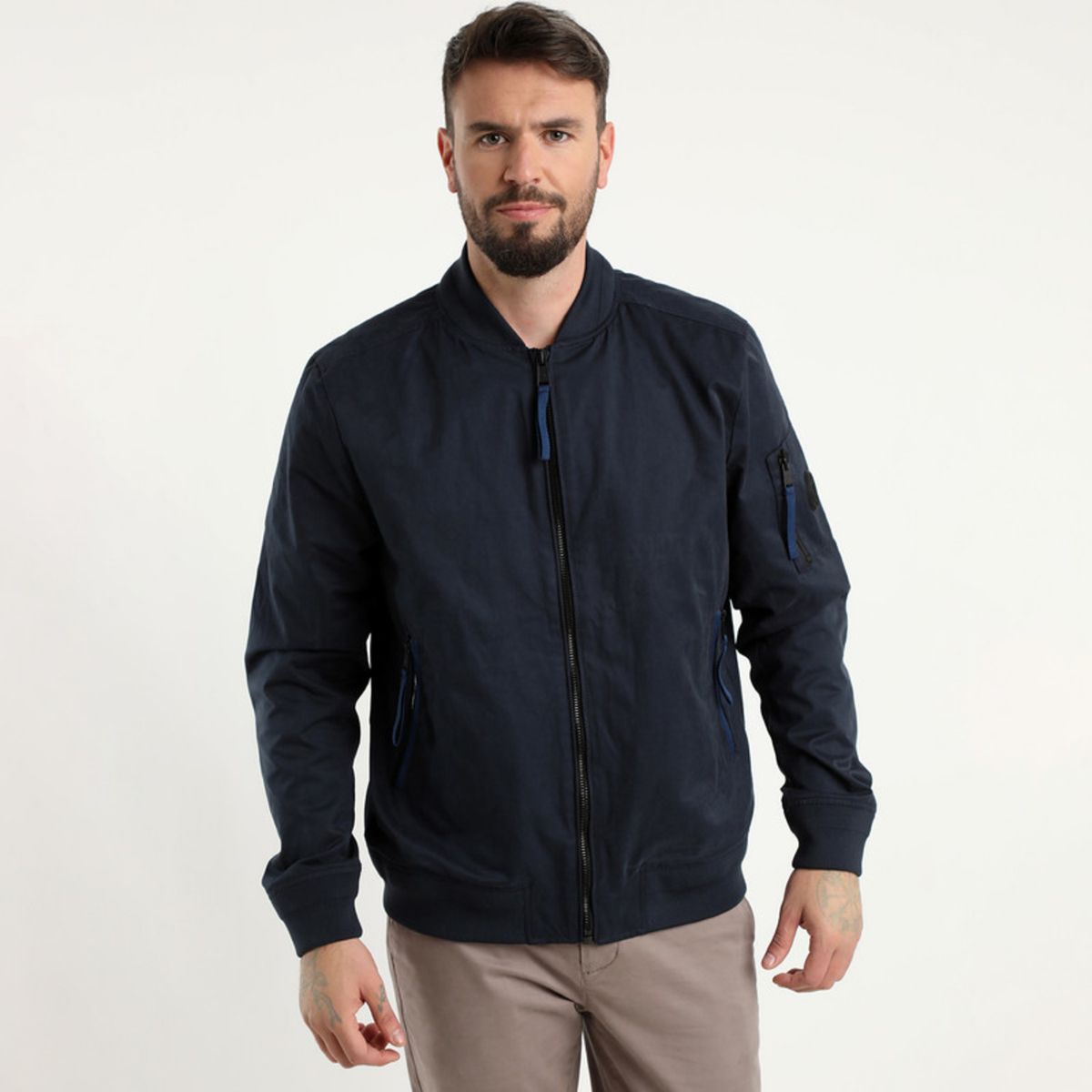 MCGREGOR - Casaca Bomber Acolchada Azul Marino MCGREGOR