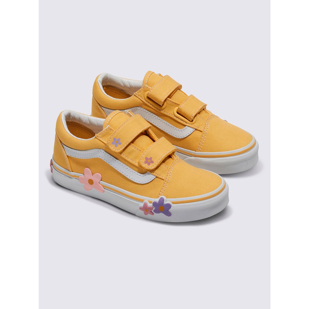 VANS - Zapatilla Urbana Niño Old Skool V Flower Amarillo VANS