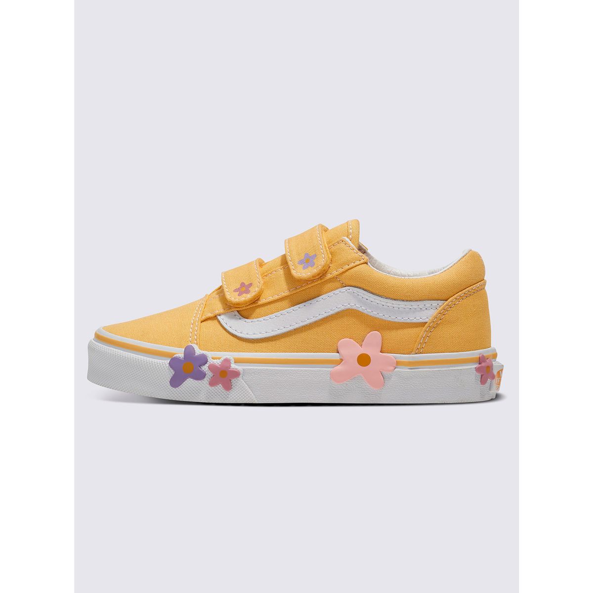 VANS - Zapatilla Urbana Niño Old Skool V Flower Amarillo VANS