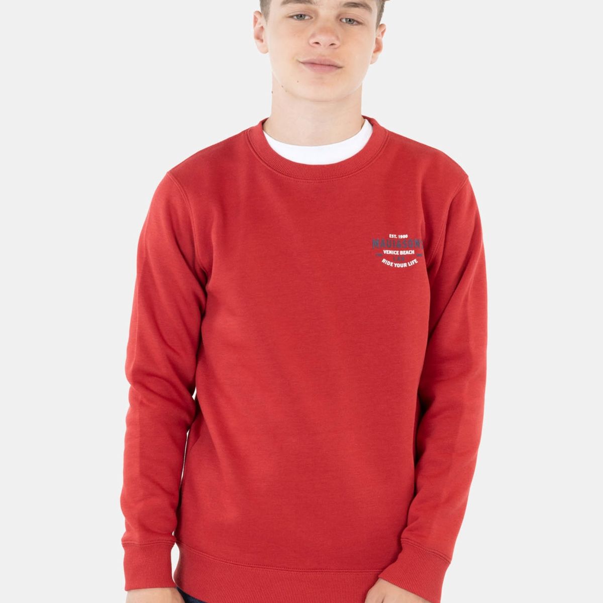 MAUI AND SONS - Poleron Venice Beach Lax Cr Rojo Infantil Maui And Sons