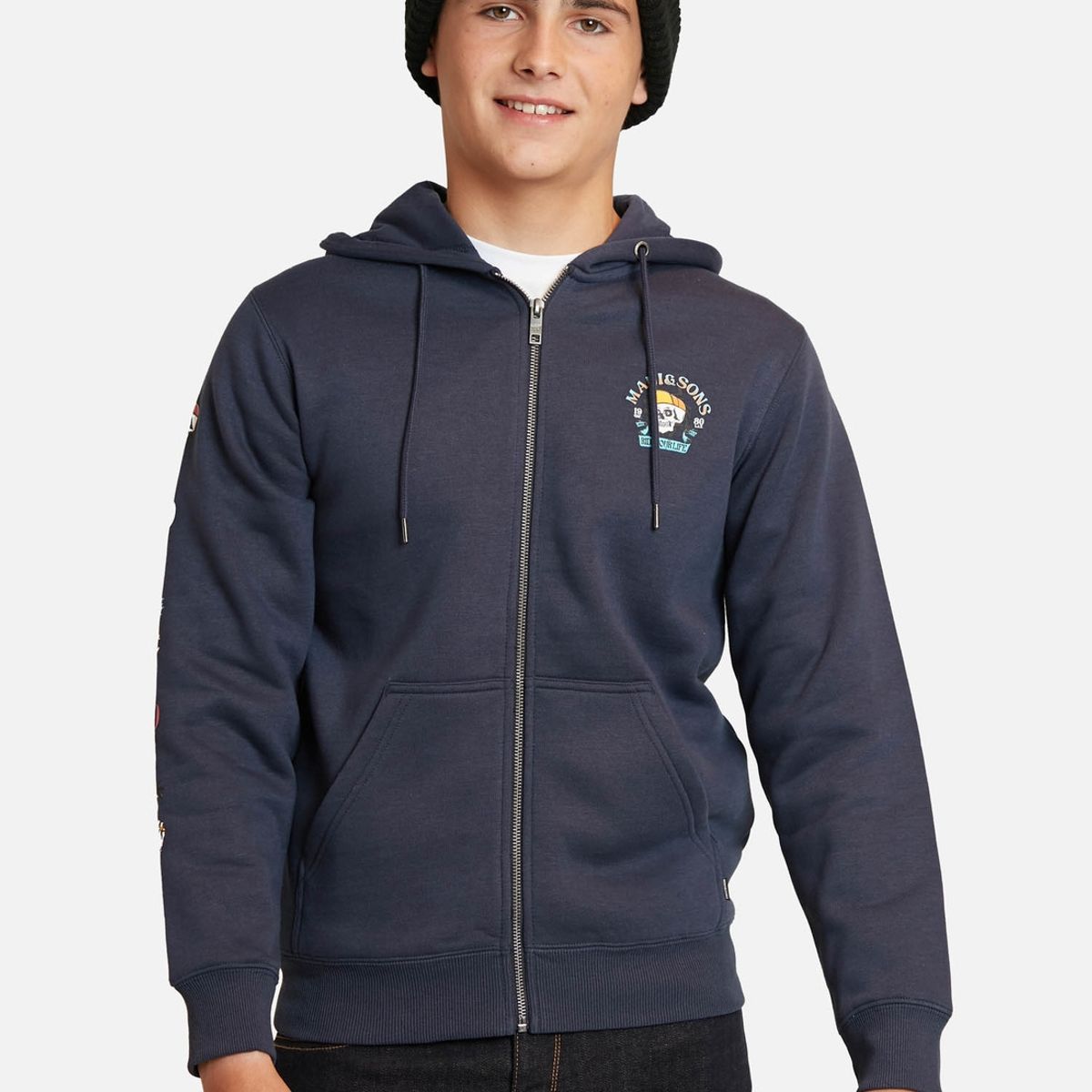 MAUI AND SONS - Poleron Pull Over Maui Surfer Azul Marino Infantil Maui And Sons