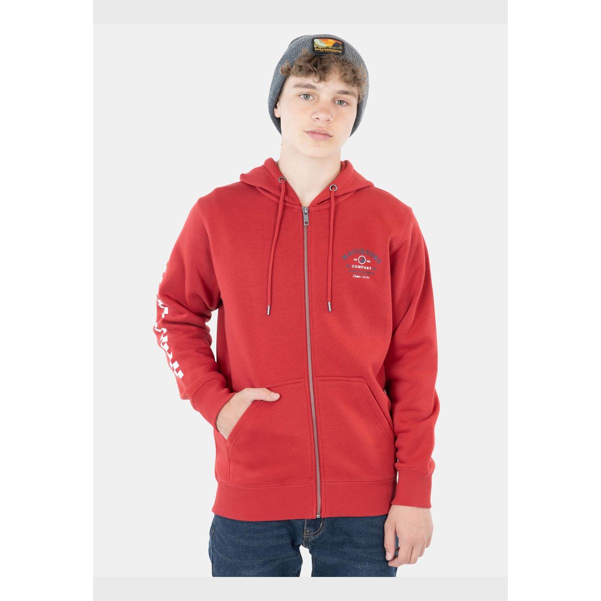 MAUI AND SONS - Poleron Pull Over Maui Company Rojo Infantil Maui And Sons