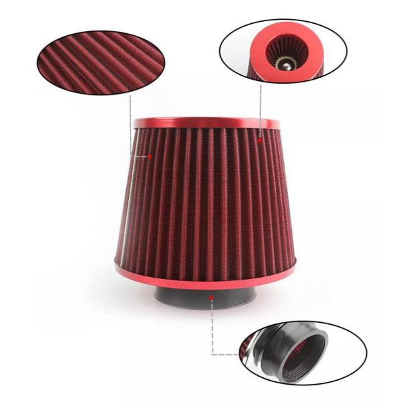 GENERICO - Filtro De Aire Conico Para Autos Alto Flujo Universal 76mm