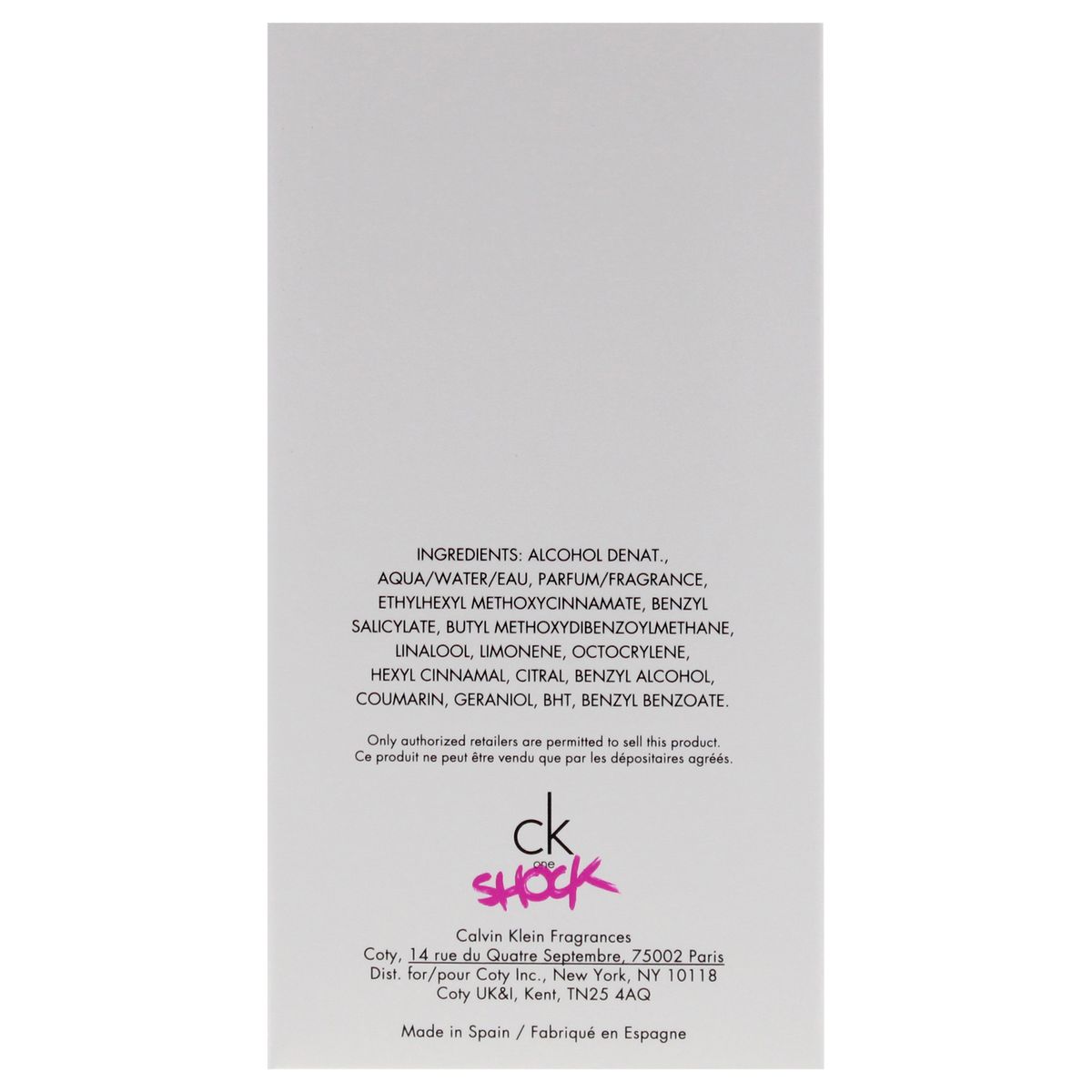 CALVIN KLEIN - Perfume Mujer CK One Shock For Her Calvin Klein EDT 100 ml